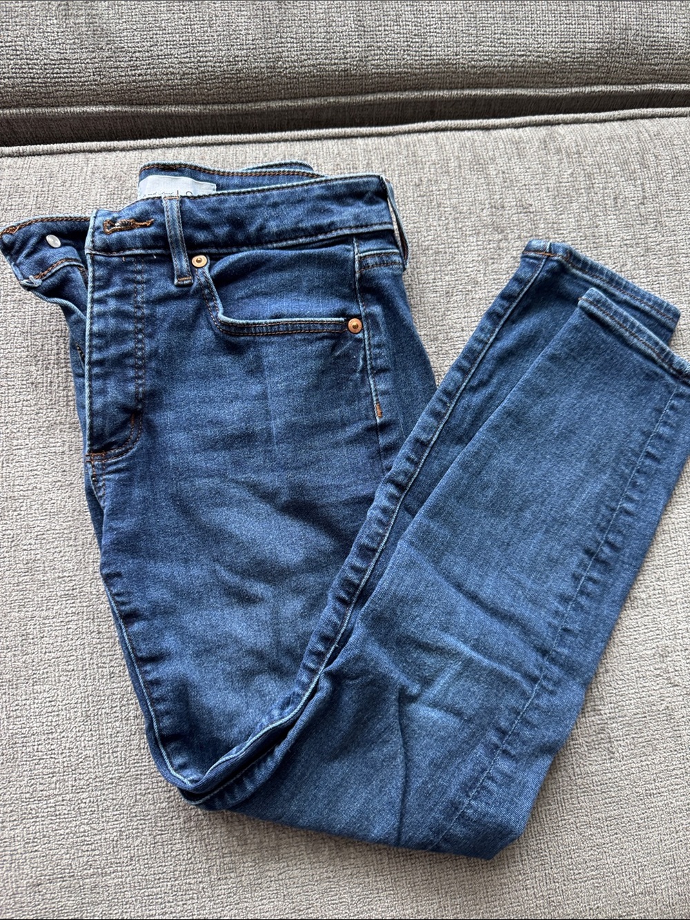 LOFT Women's Dark Blue Skinny Jeans